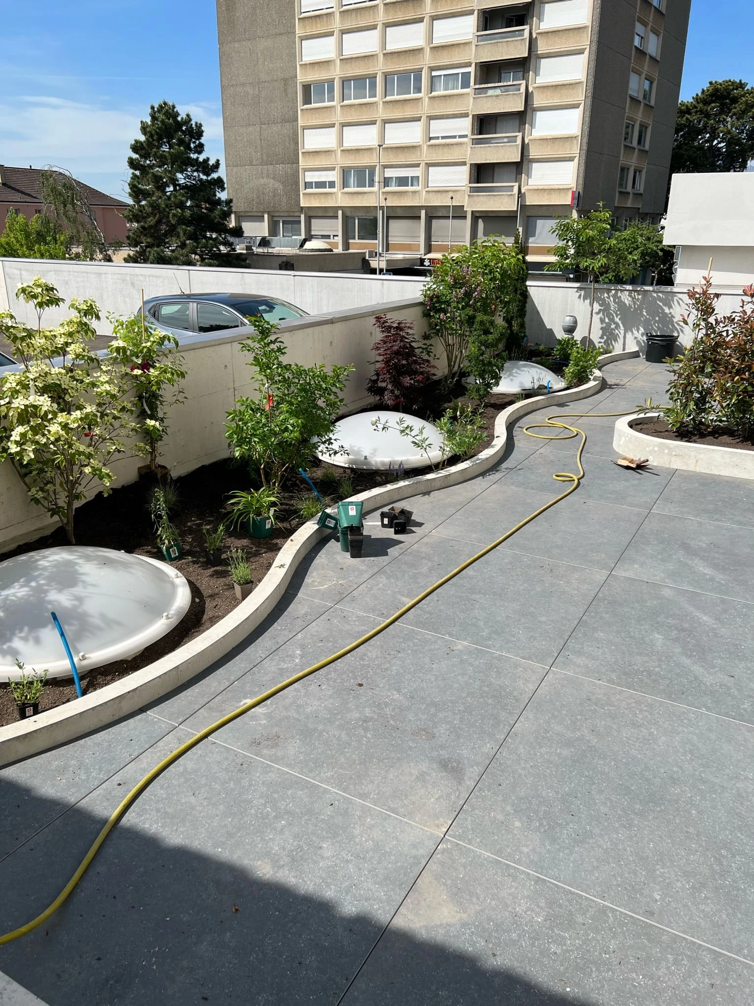 Jardin après l'aménagement par LM Jardins